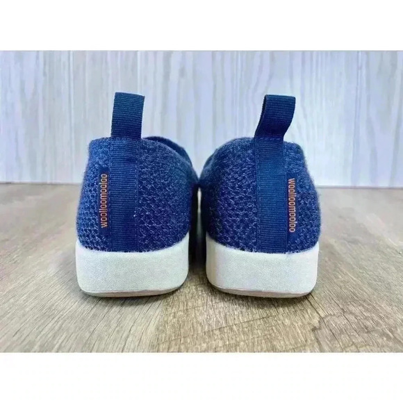 Woolloomooloo Shoes Suffolk US 6 EU 36 Merino Wool NO WEAR Comfort Navy Slip On - Picture 5 of 9